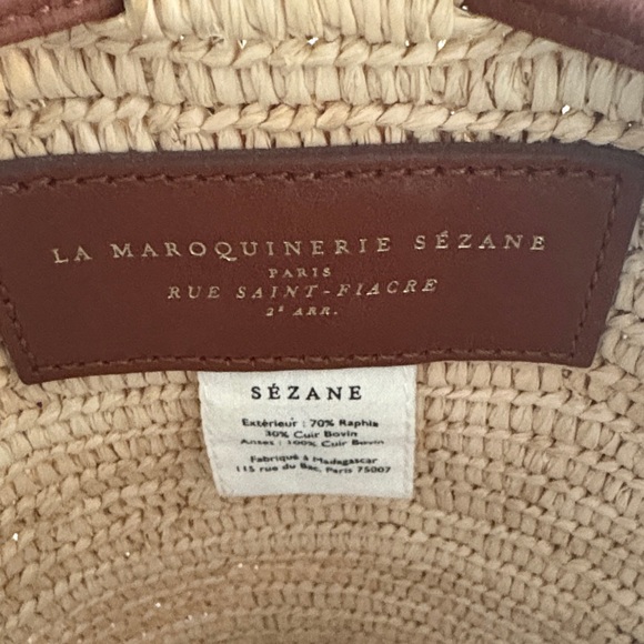 Sezane Mini Farrow Raphia Crossbody - Picture 2 of 6